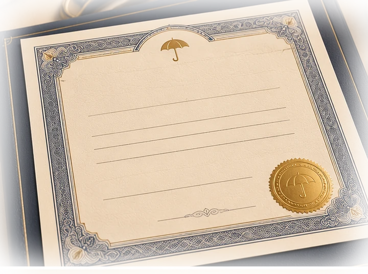 the policy certificate